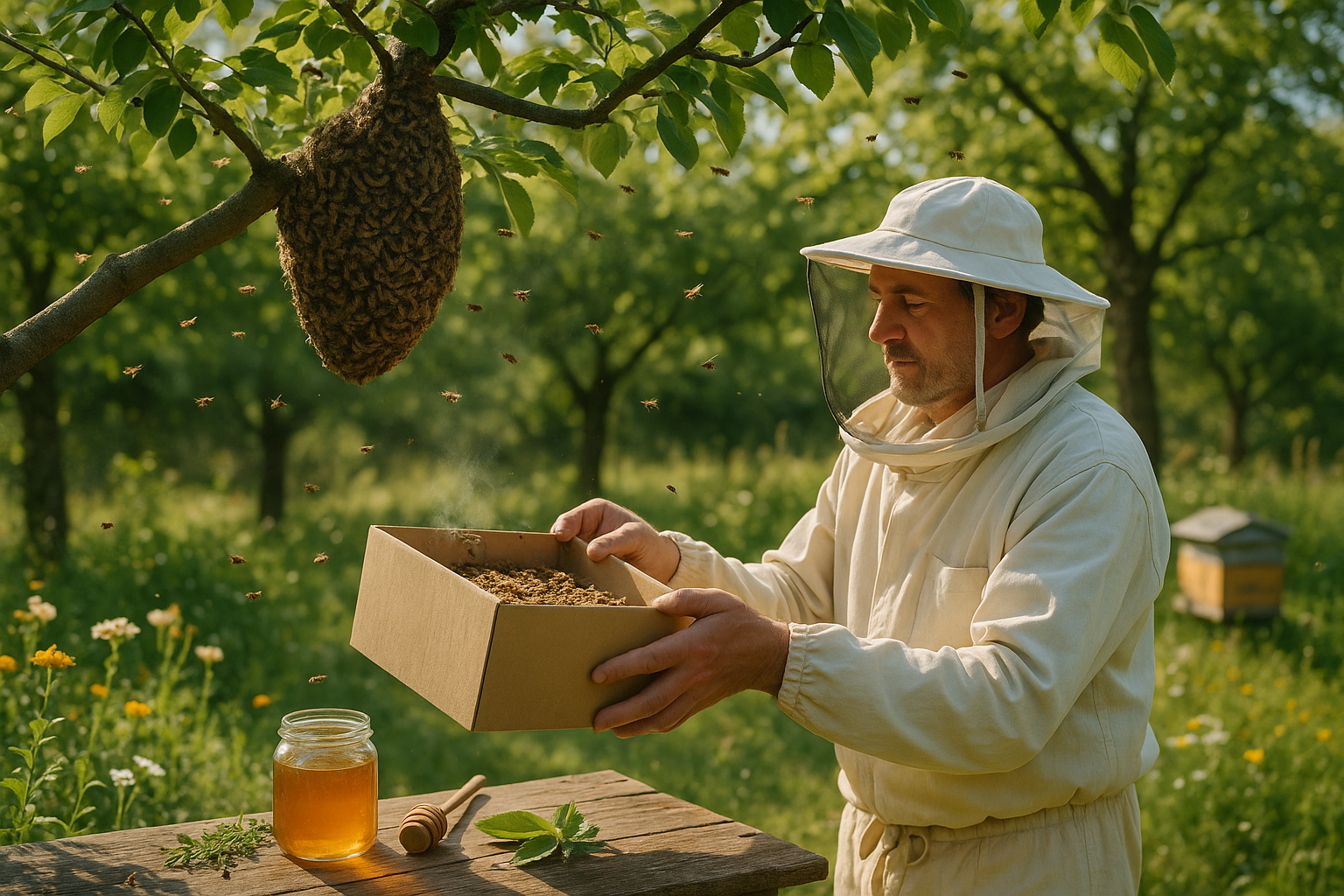 Essaim D Abeilles D buter En Apiculture cologique Essaim D Abeilles D buter En Apiculture cologique